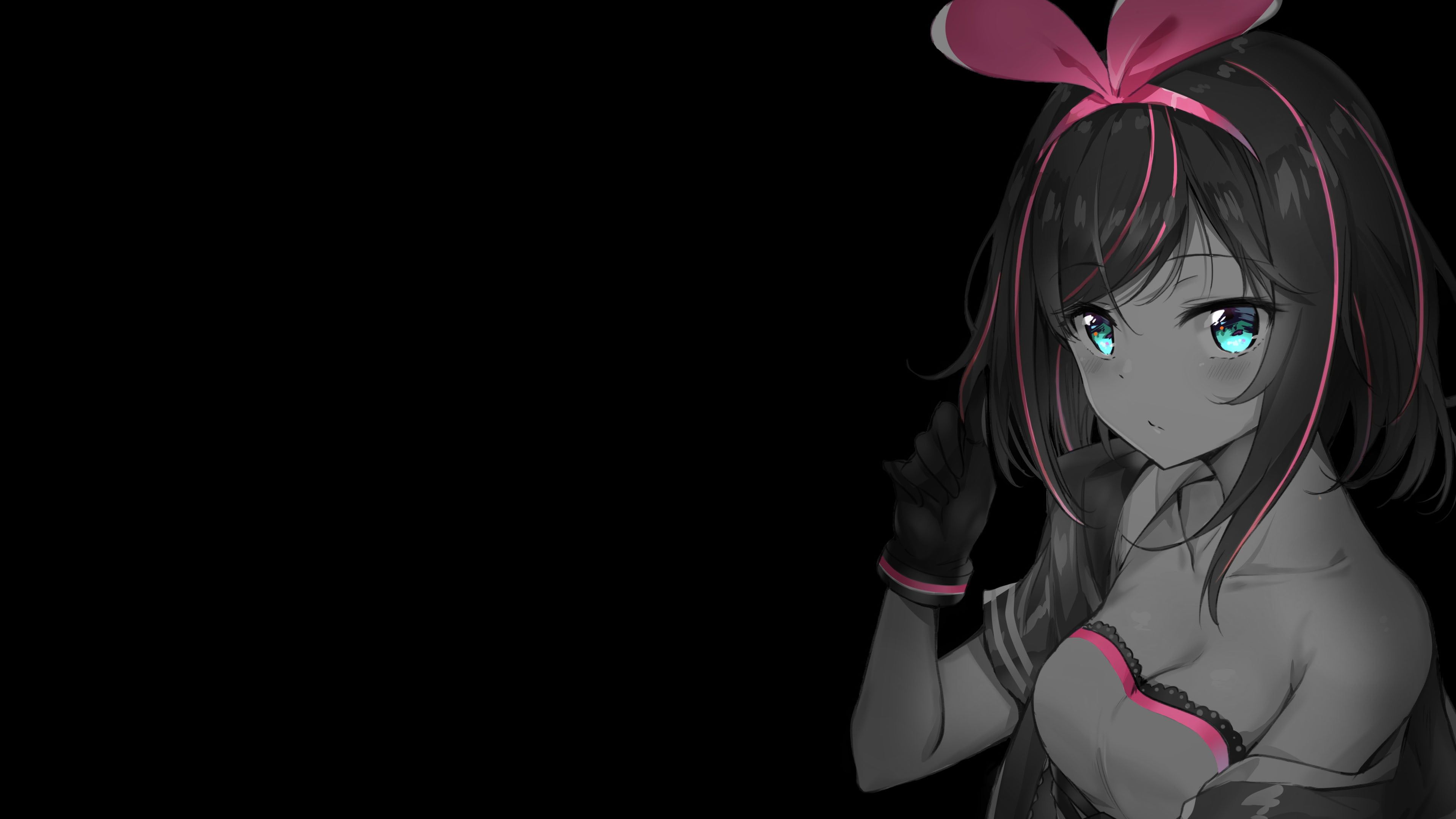 Premium AI Image  Cute Anime Girl HD 8K wallpaper background