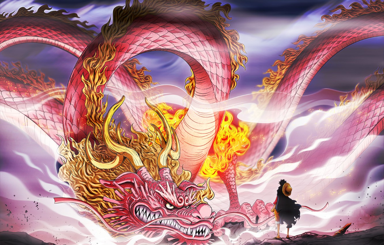Wallpaper game, pirate, anime, one piece, dragon, asian, manga, asiatic, luffy, japonese, momonosuke image for desktop, section сёнэн