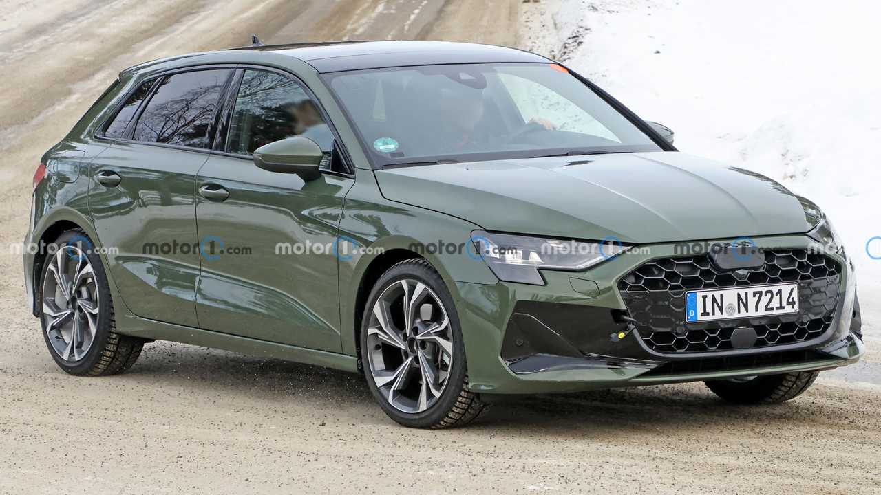 Audi A3 Sportback Facelift Spied Wearing Very Light Camouflage