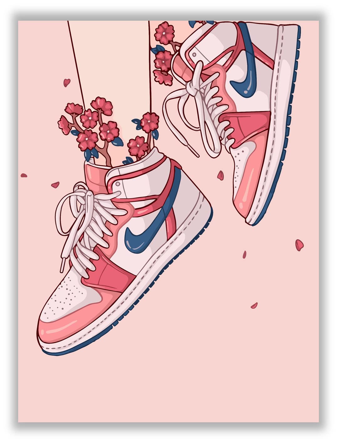 Hypebeast Girly Pink Sneaker Poster