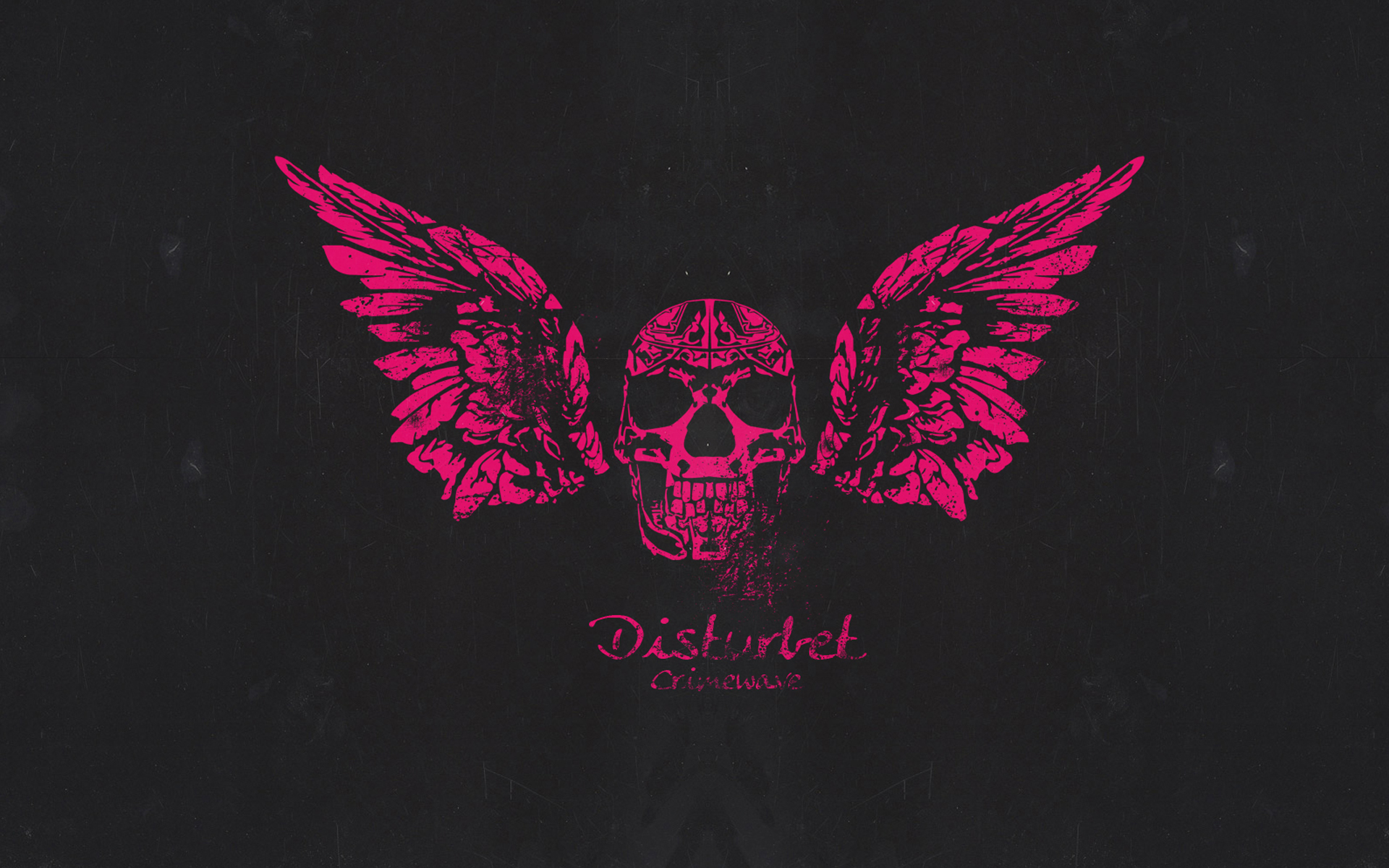 black and pink skull wallpaper