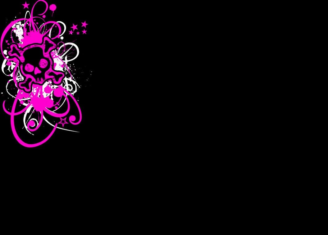 Pink Skull Myspace Background By Rose Coloured Bullet. Pink Skull, Skull Wallpaper, Sugar Skull Wallpaper