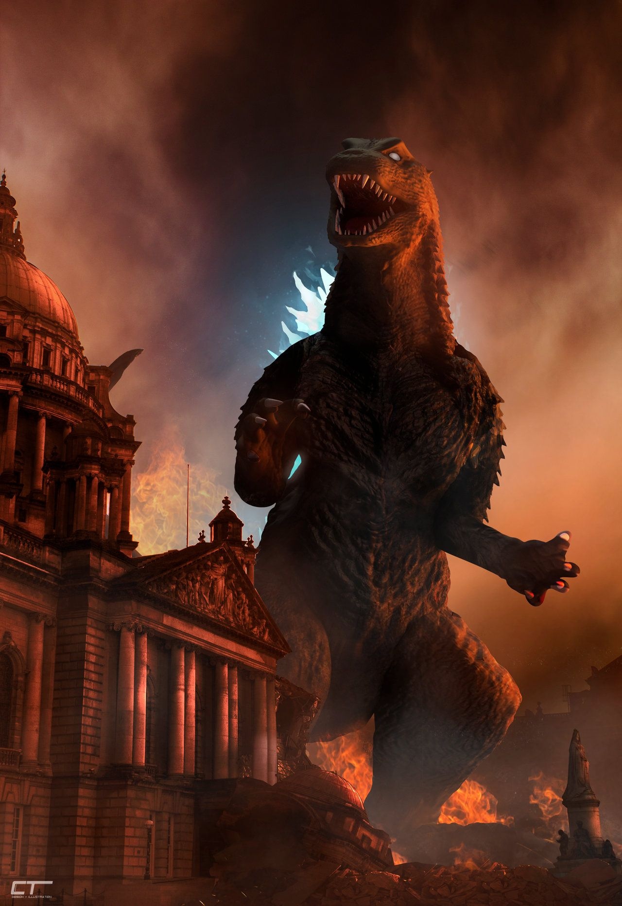Godzilla cool Wallpaper Download