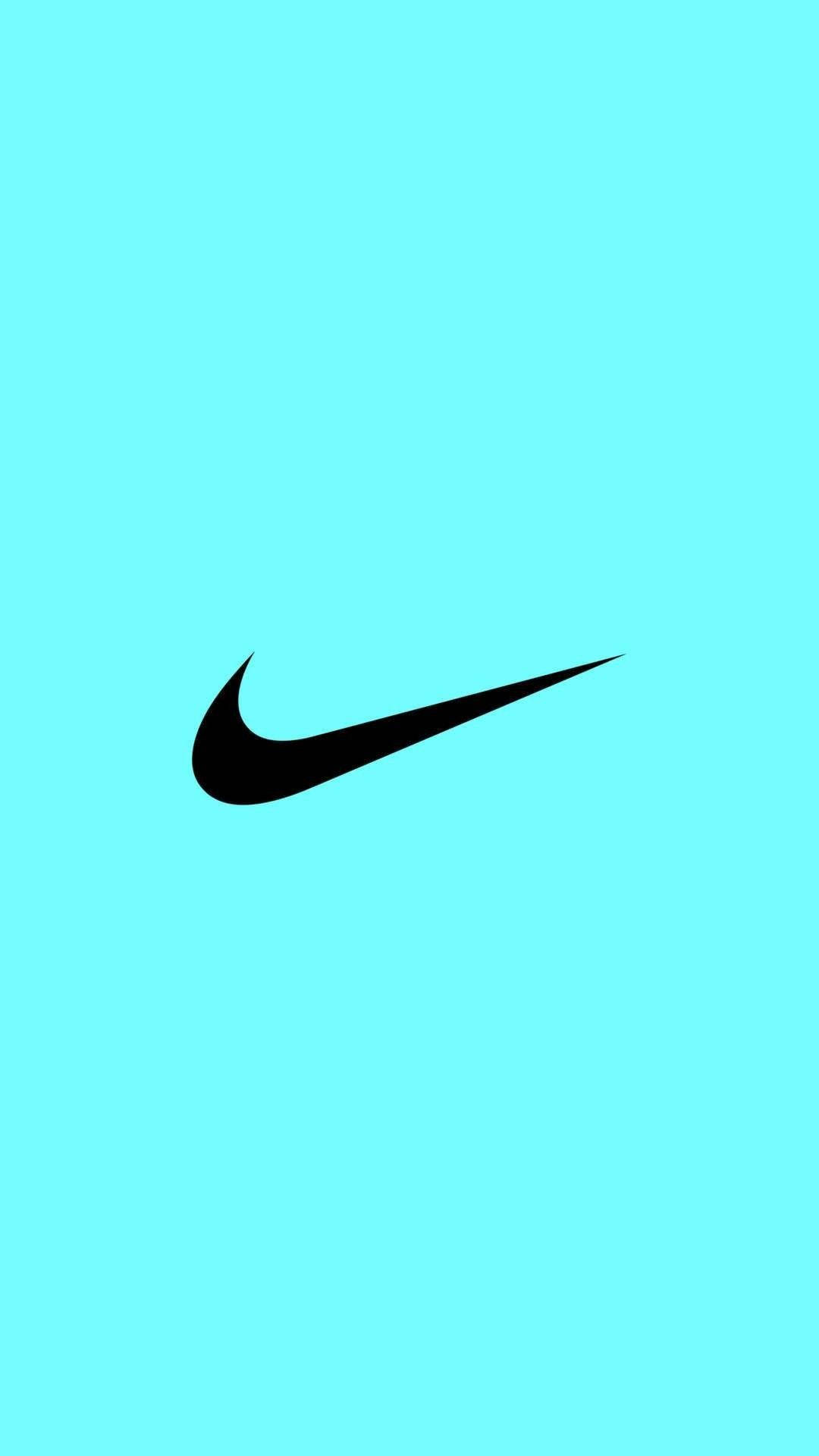 Download Nike Swoosh In Teal Wallpaper