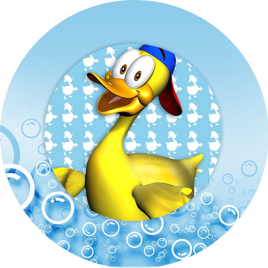 Painel Redondo Tecido Sublimado Patinho 3D WRD 5229 Sublimações