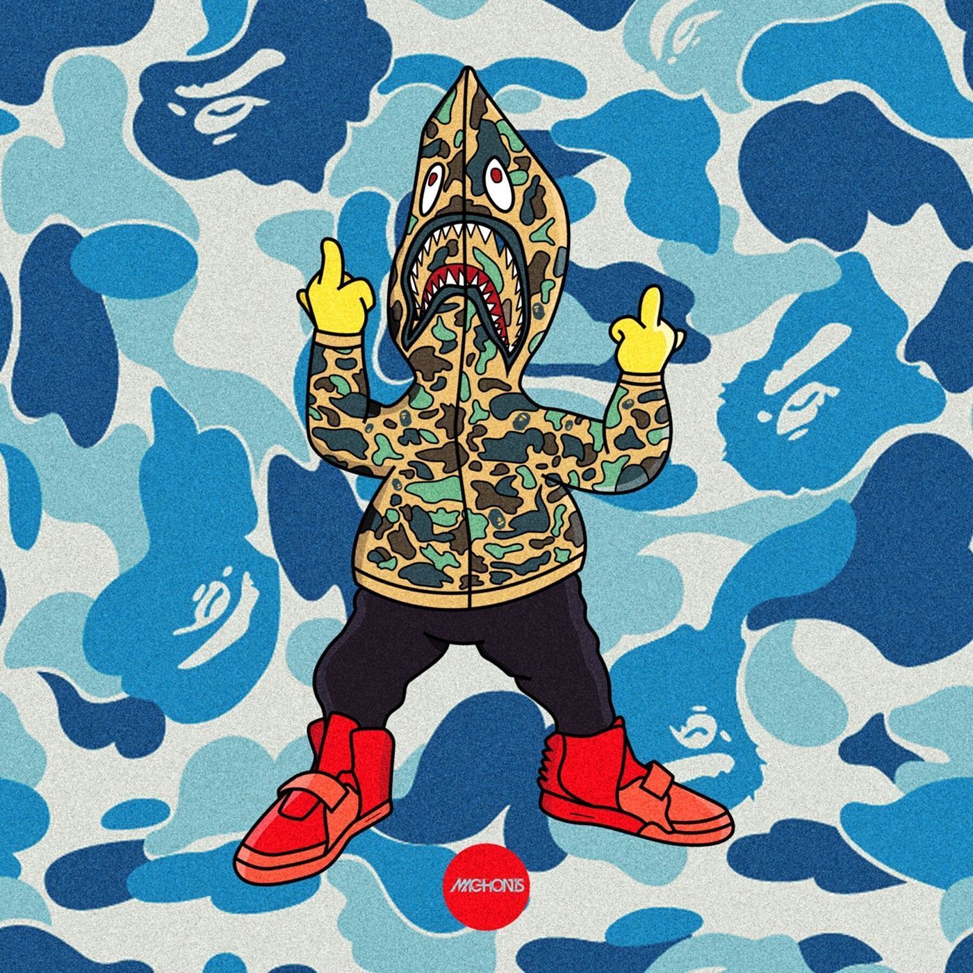 BAPE Bart Simpson Wallpaper