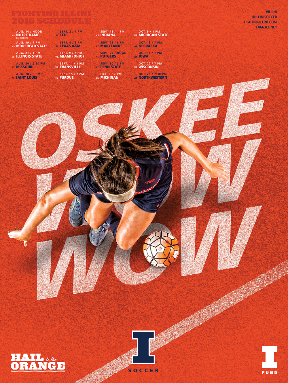 Fighting Illini Soccer Posters & Wallpaper Revealed of Illinois Athletics
