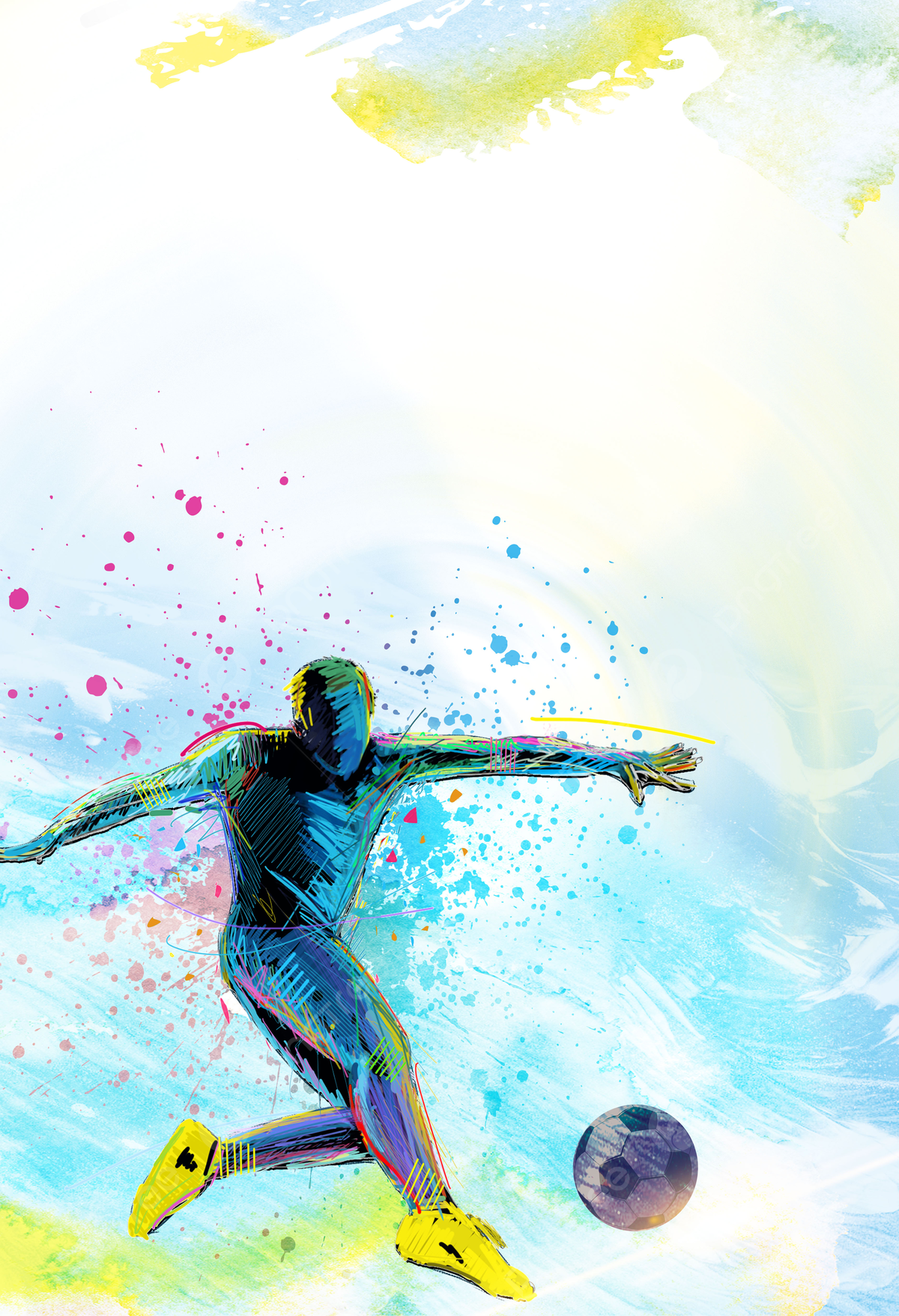 Color Texture Silhouette Sport Soccer Poster Background Material Wallpaper Image For Free Download