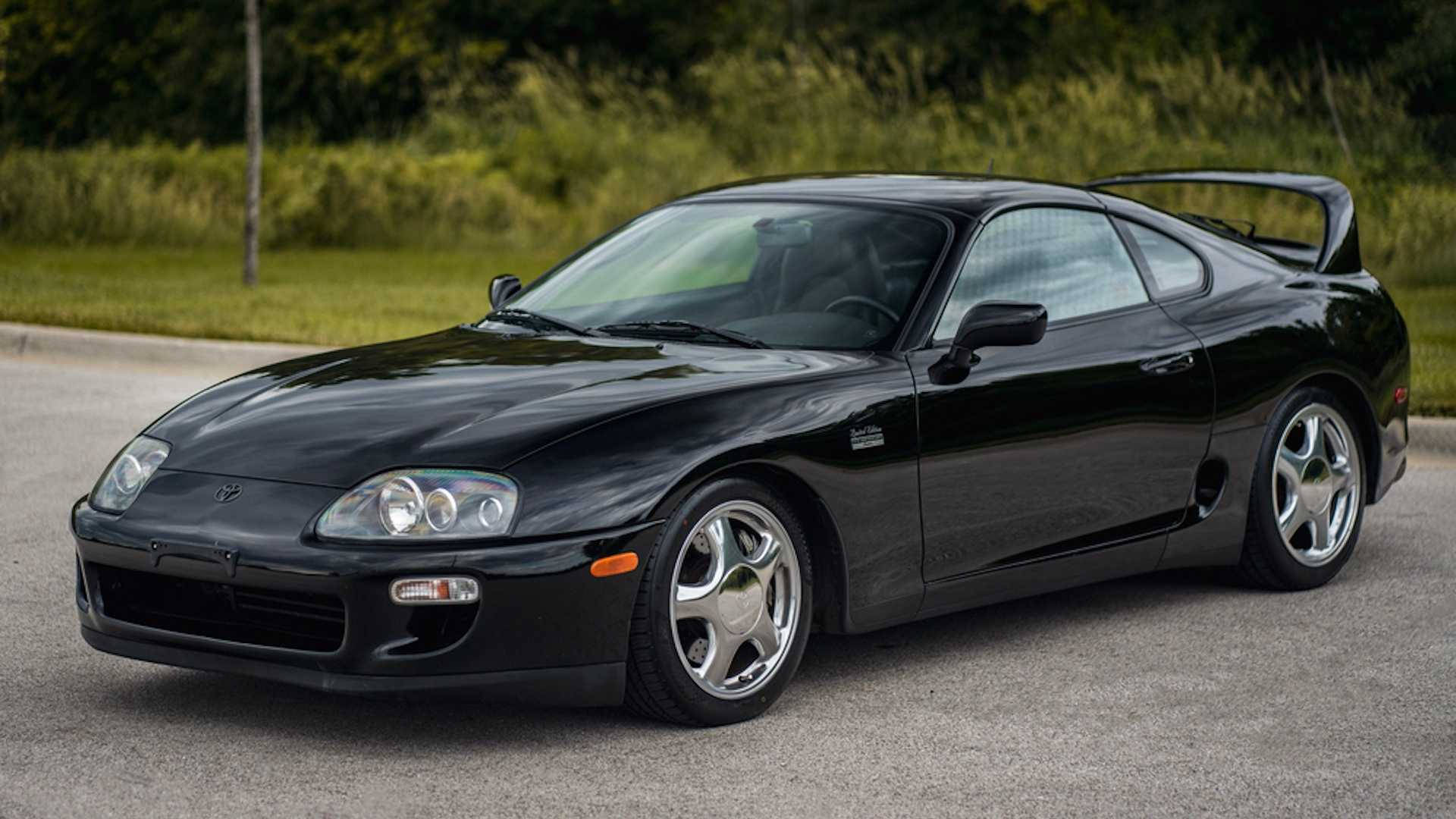 Download Matte Black Toyota Supra Wallpaper
