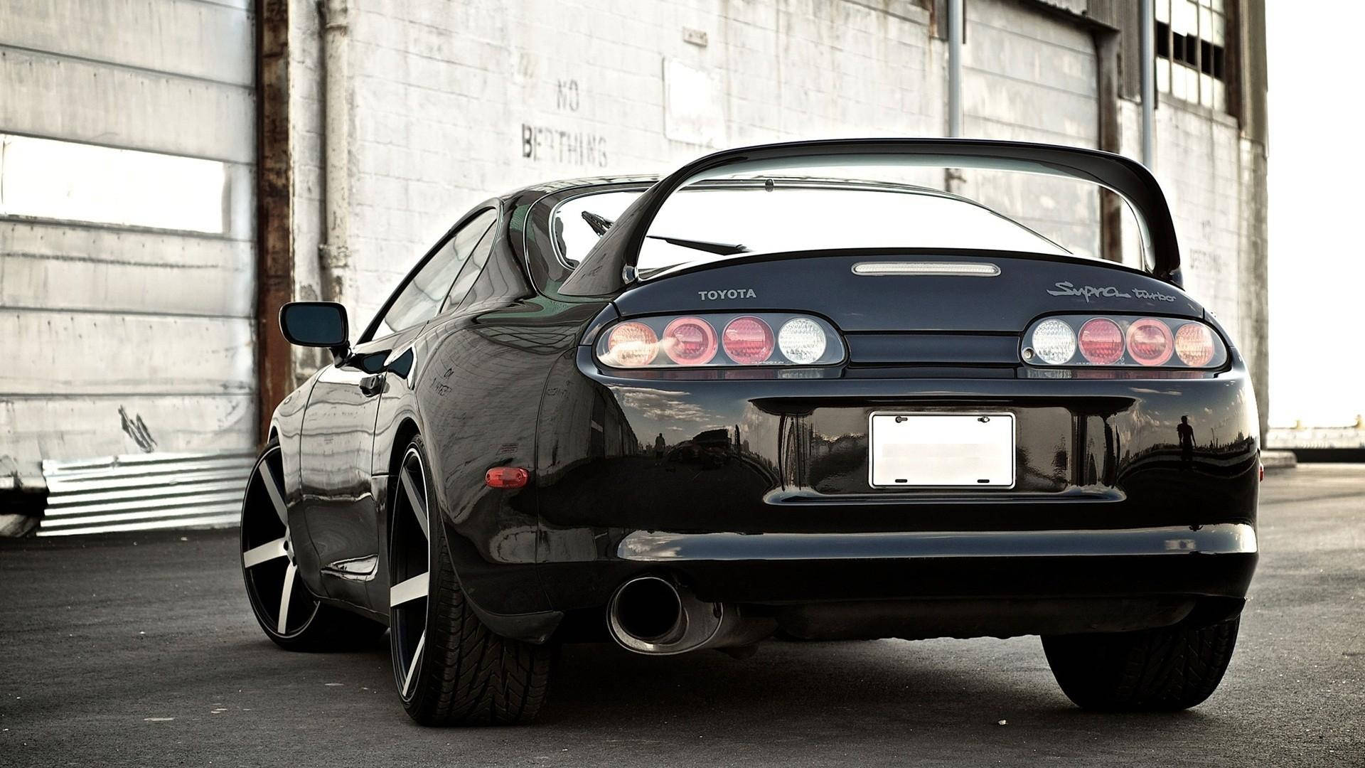 black 1994 Toyota Supra Mk4 Wallpaper