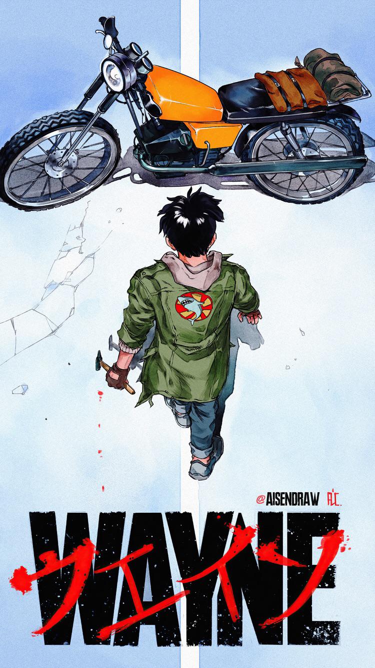 awesome AKIRA inspired iPhone wallpaper