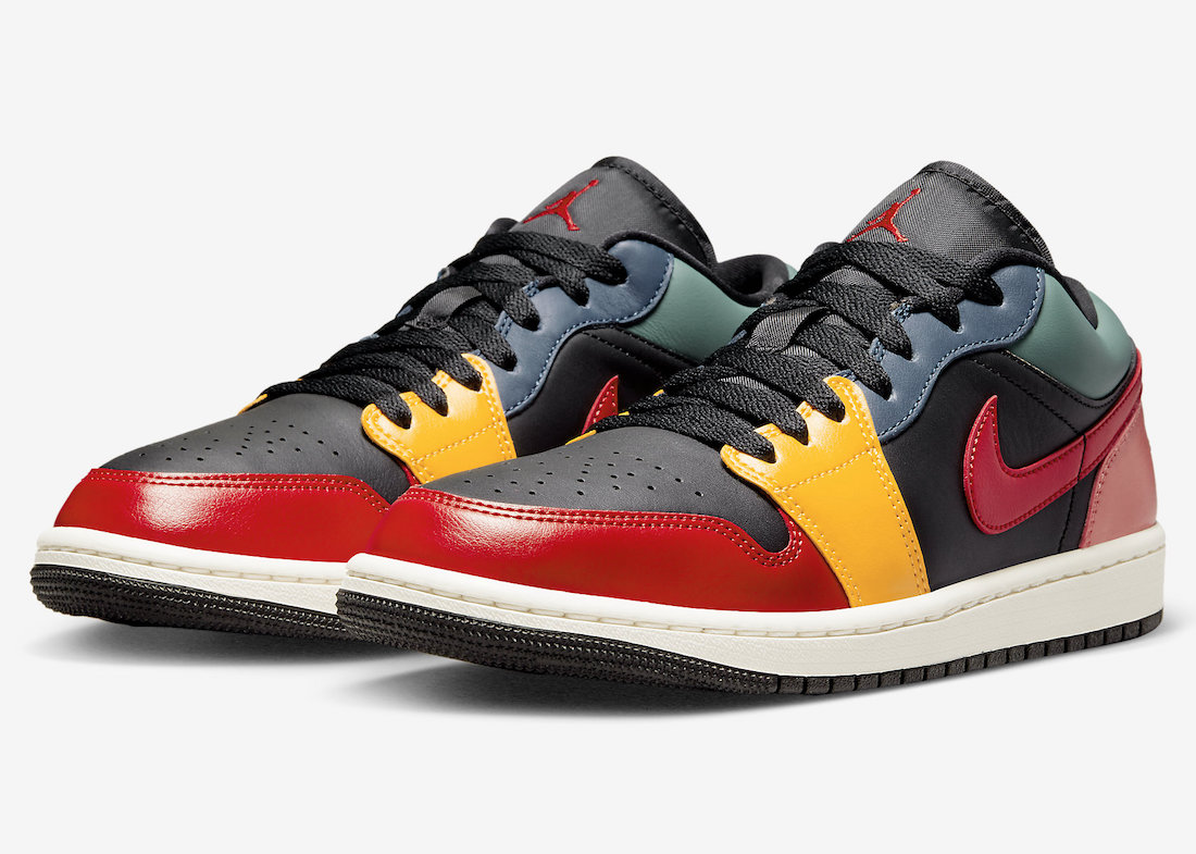 Official Image of the Air Jordan 1 Low Black Multi