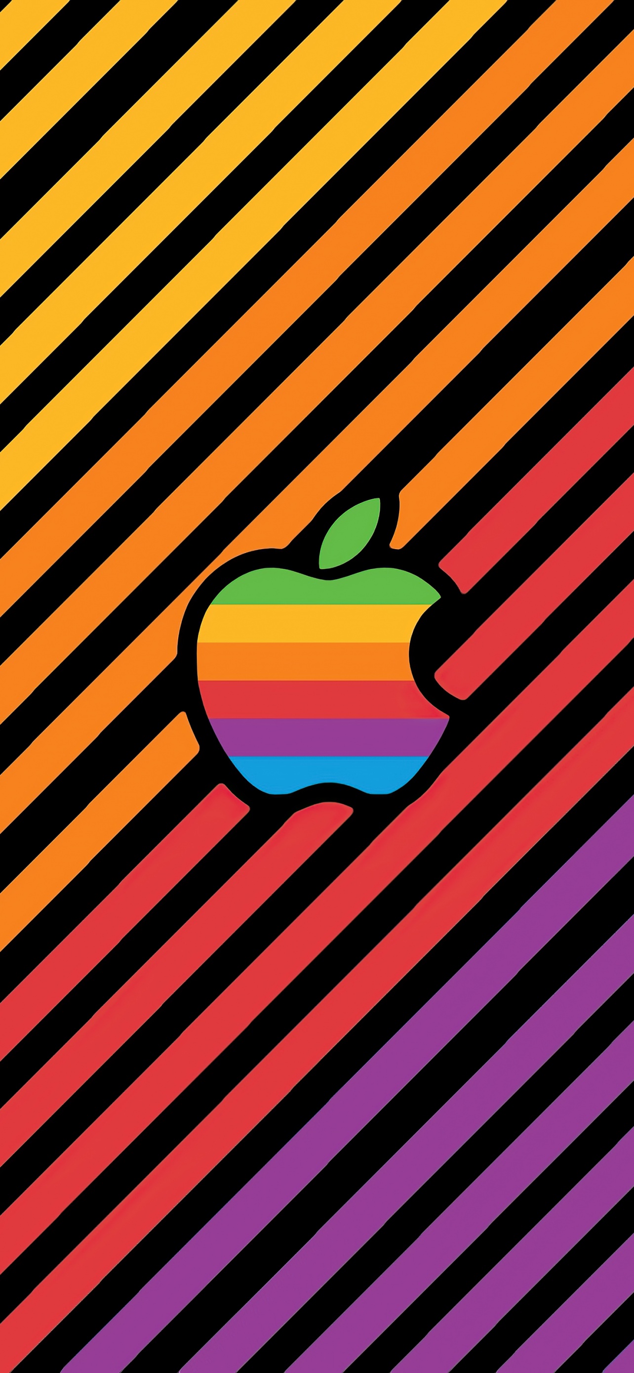 Apple logo Wallpaper 4K, Colorful background, Technology