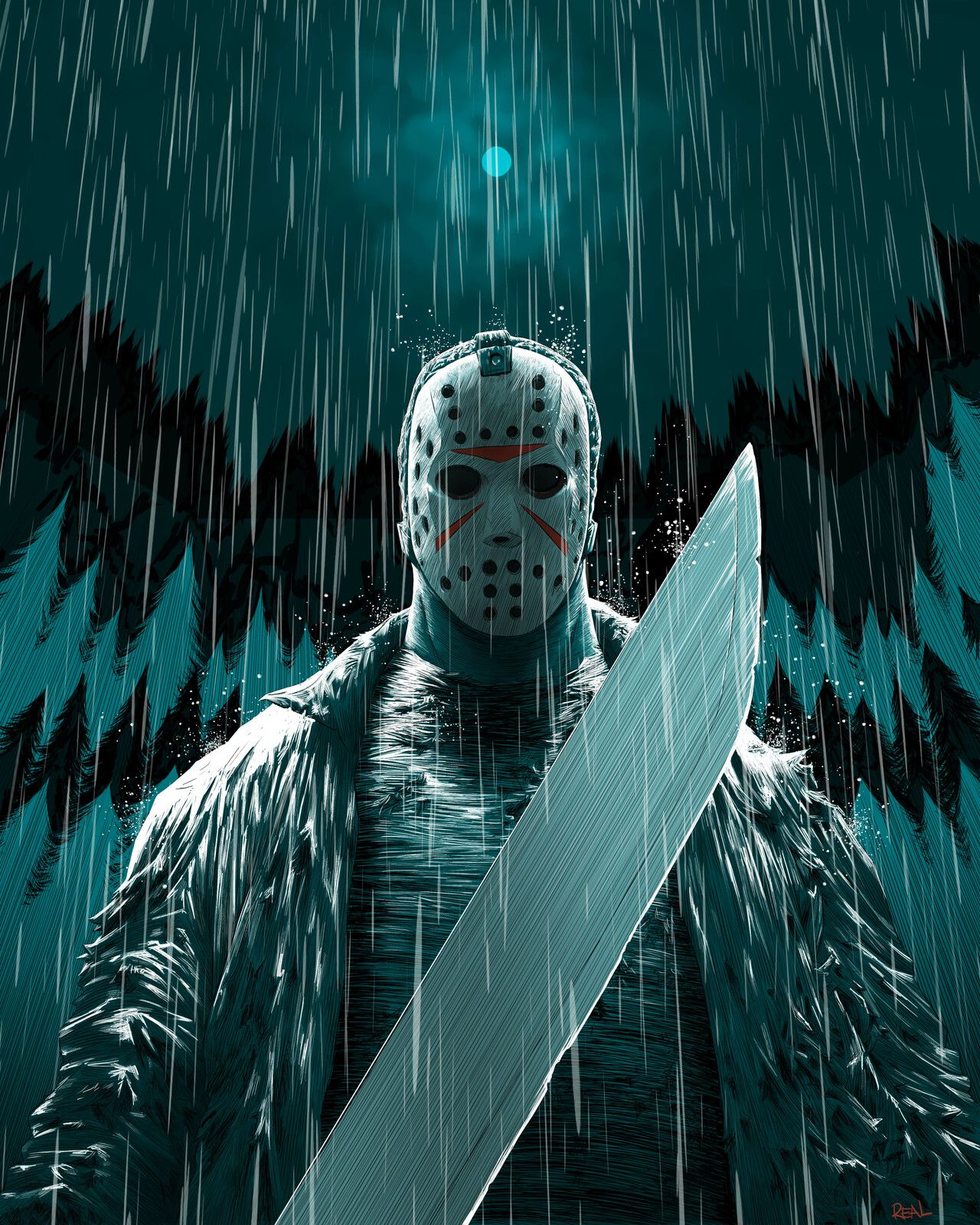 Friday the 13th by Jose Real on. Jason voorhees art, Jason voorhees wallpaper, Jason voorhees