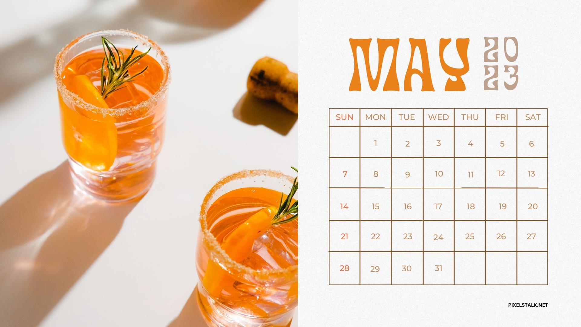 May 2023 Calendar Desktop Wallpaper