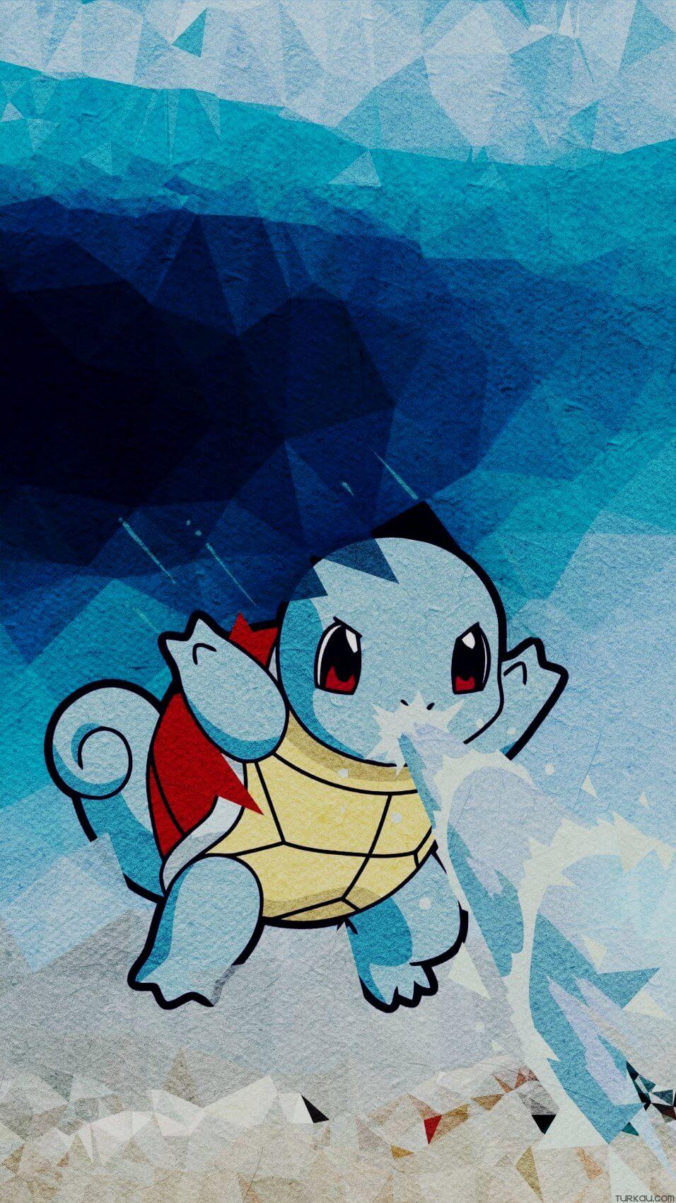 Blue Squirtle Pokemon Phone Wallpaper Turkau