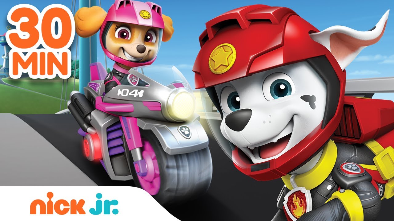 PAW Patrol Moto Pups & More! 30 MINUTE MARATHON. Nick Jr