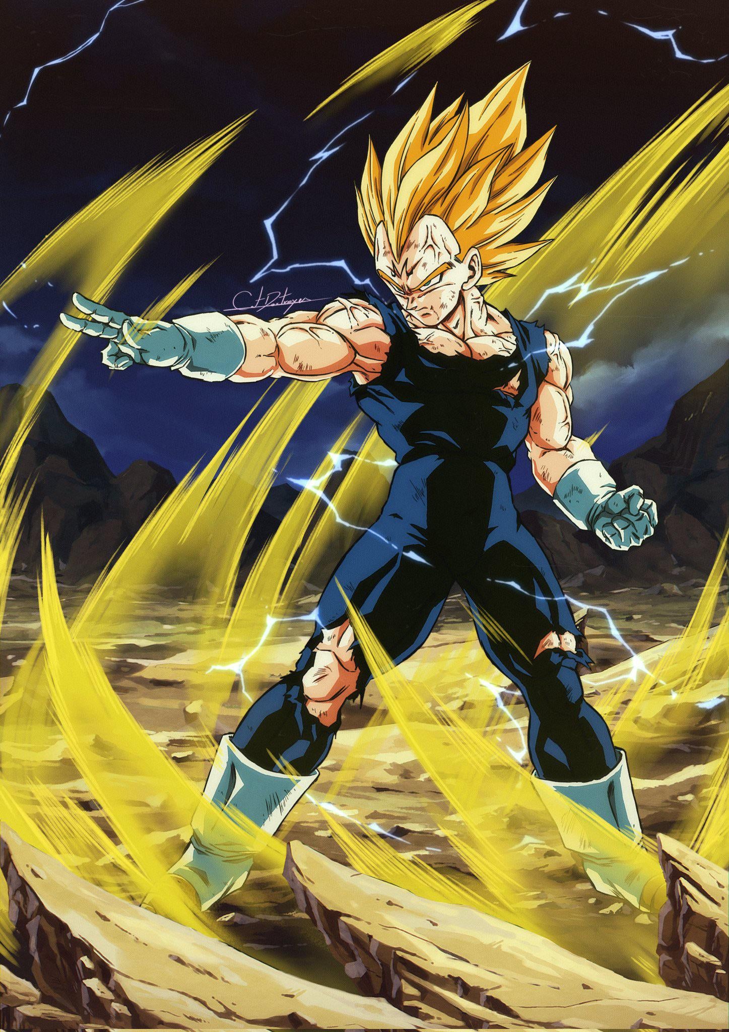 HD art Of Tag SSJ3 Goku and SSJ2 vegeta : r/DragonballLegends