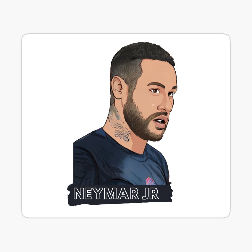 Neymar JR SG Cartoon design Photographic Print