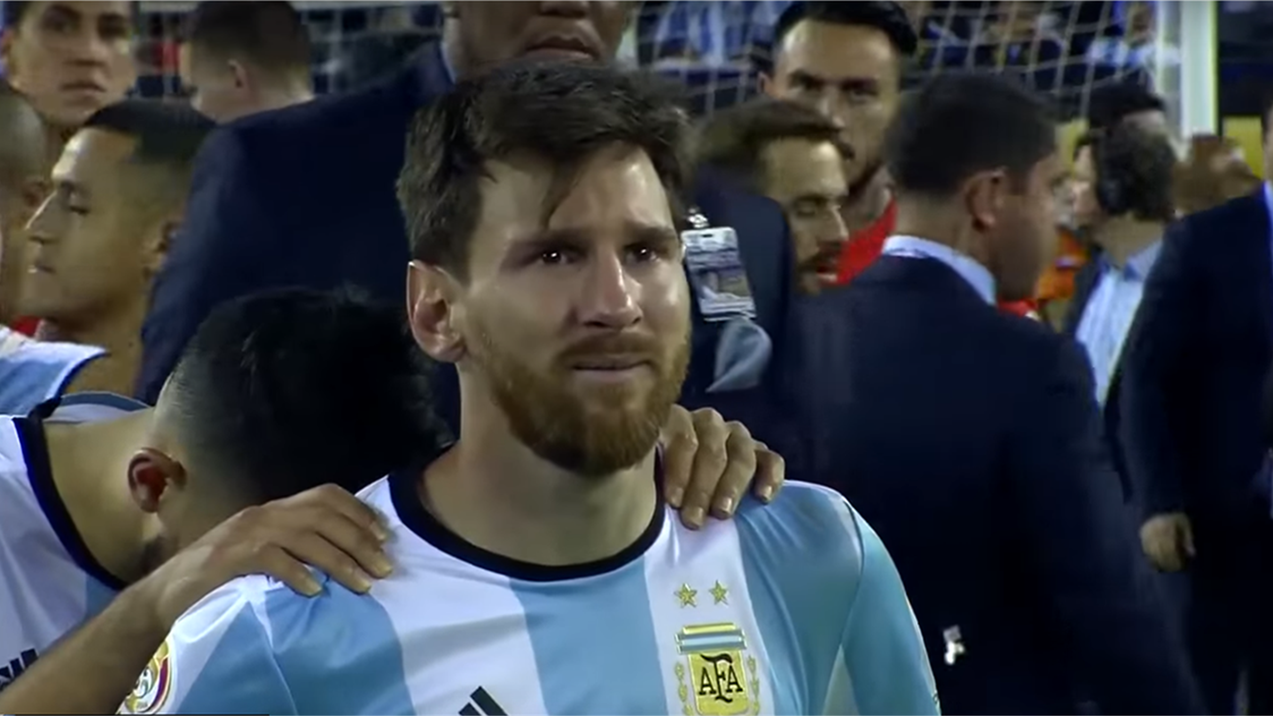 messi crying pic 2014 world cup