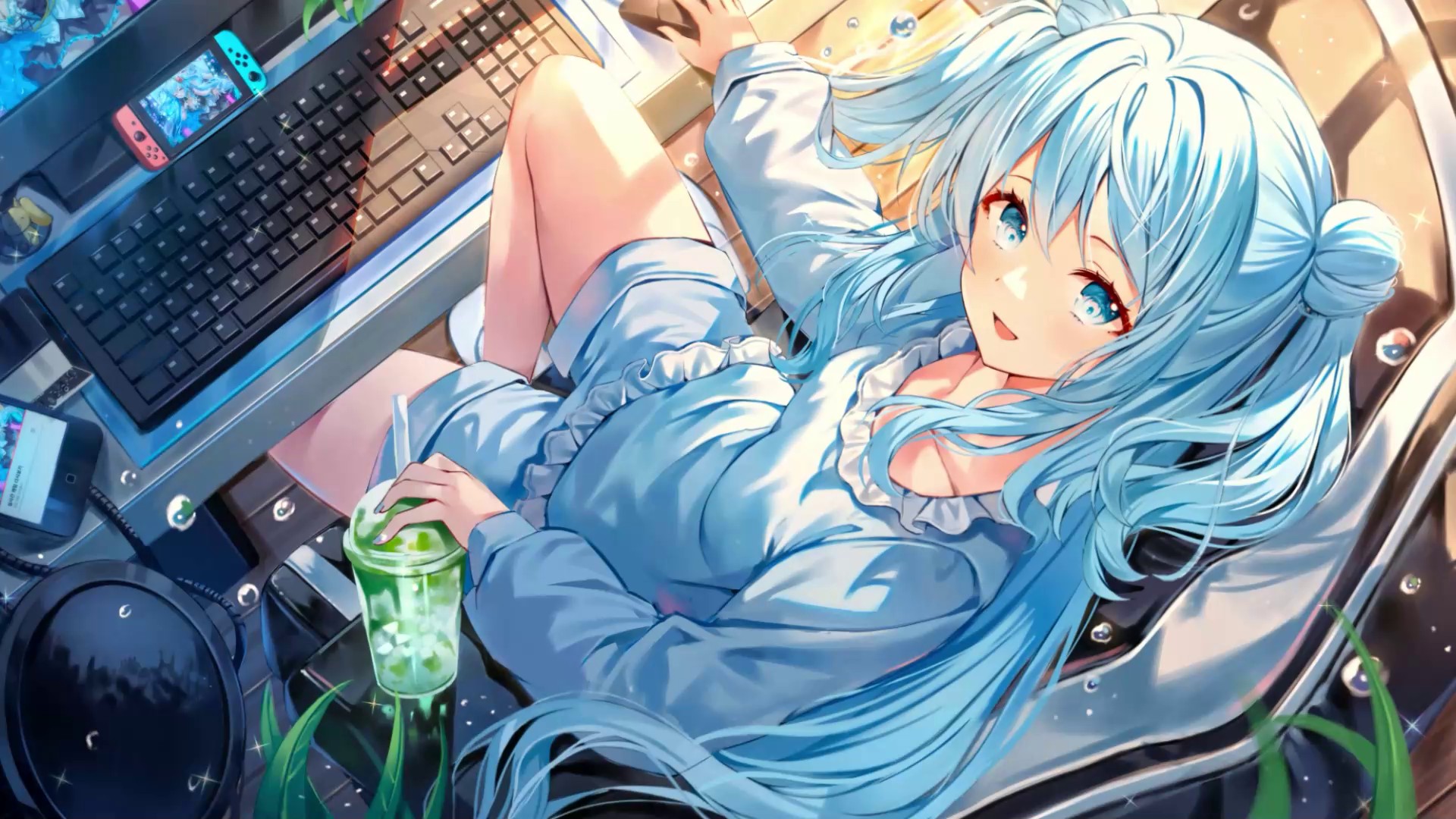 Anime Girl Gamer Live Wallpaper