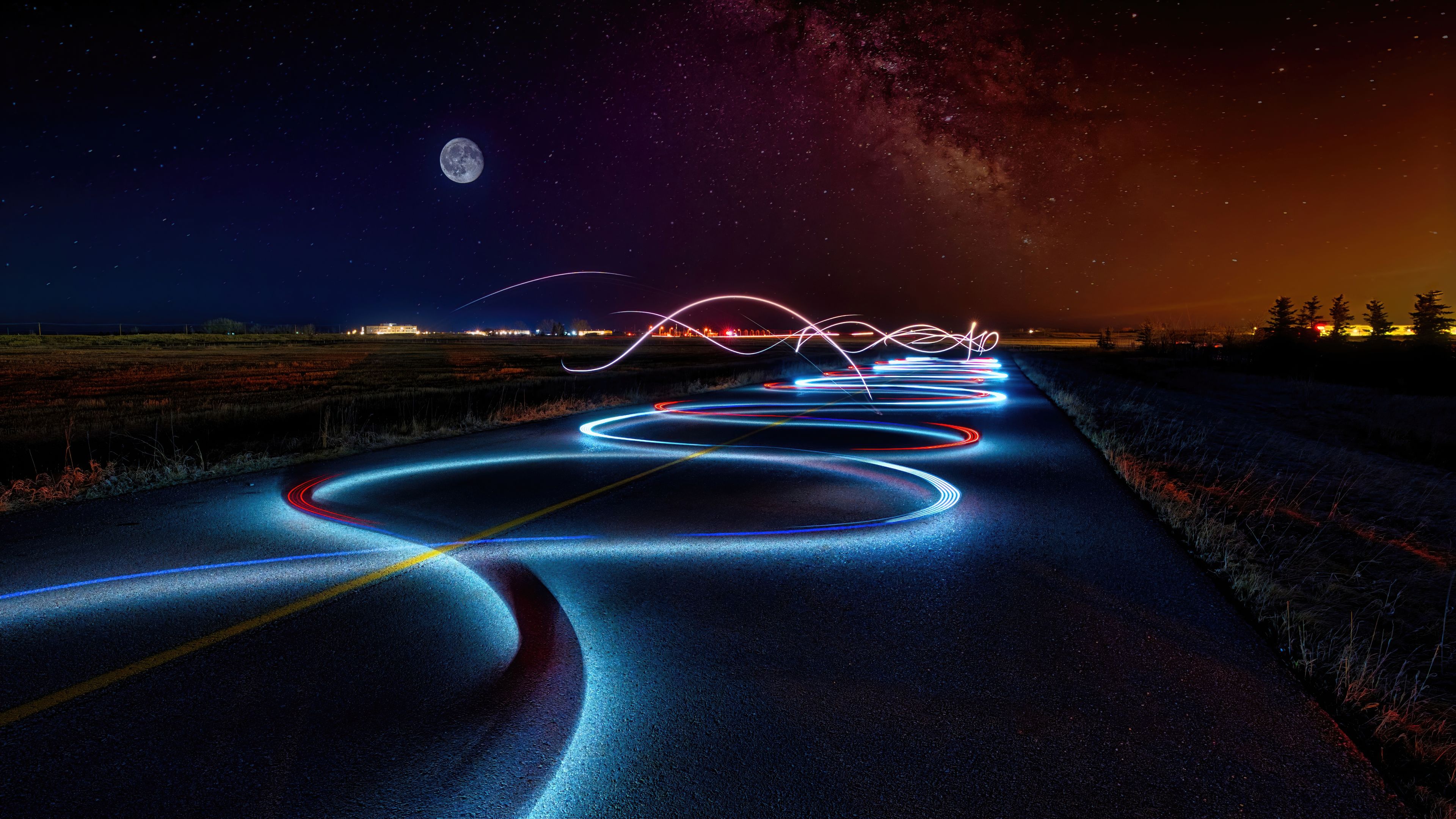 Streaking under the Milky Way. 4K Wallpaper?