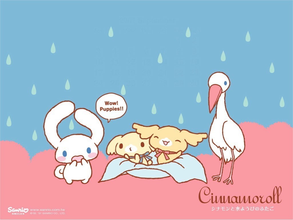 Wallpaper / Hello Kitty, cinnamoroll, anime, 480P, stork, hello, sanrio, babies, Sweet, art, hd, kitty, surprise free download