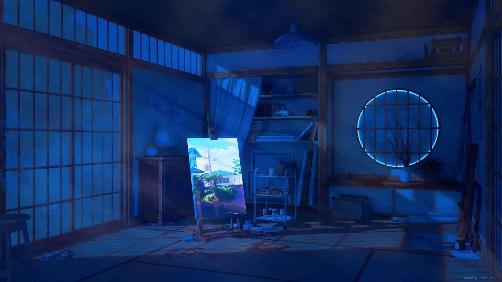 Lofi Japanese Style Room Night Time