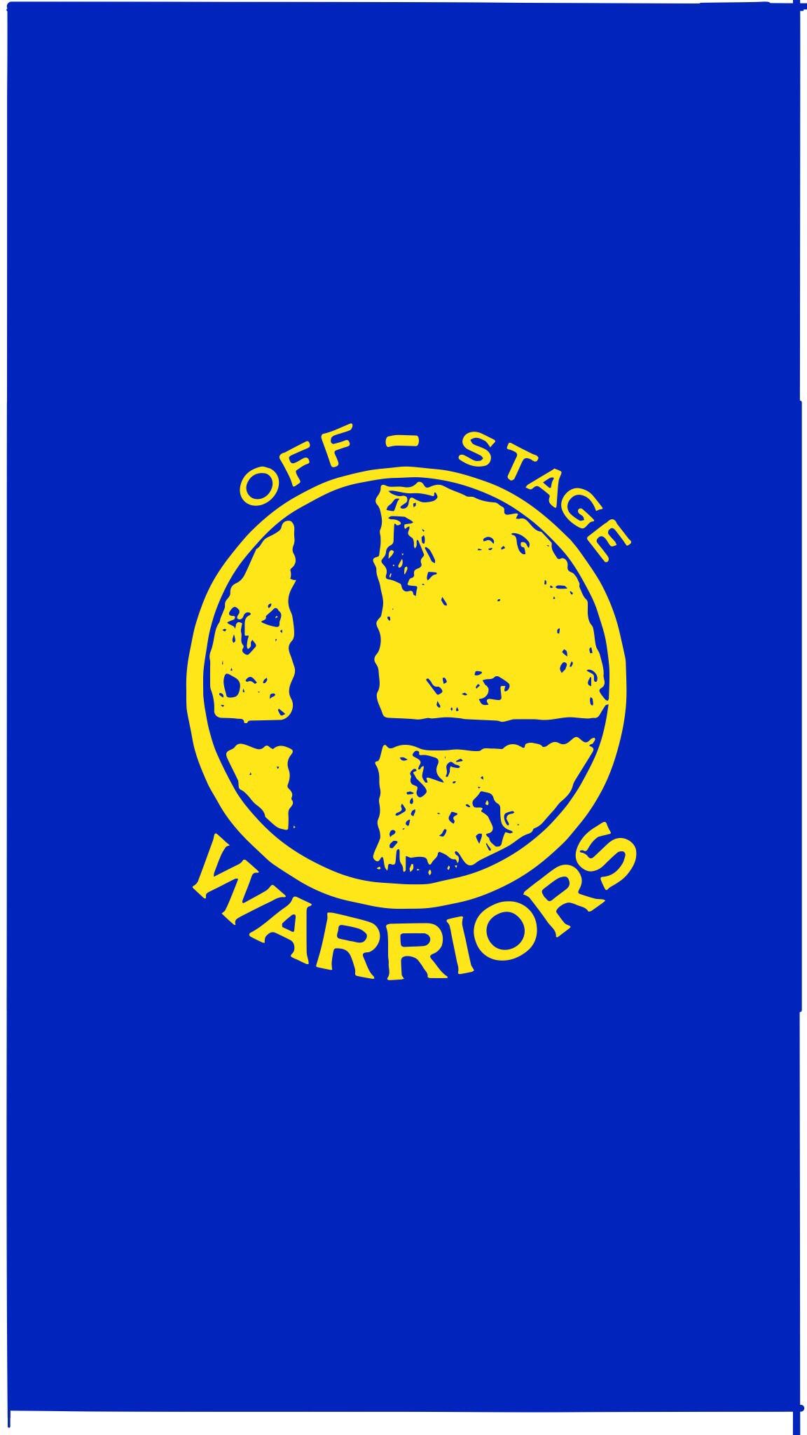 I made this iPhone wallpaper based on the Golden State warriors logo, which looks a bit like a smash ball, with Photohop