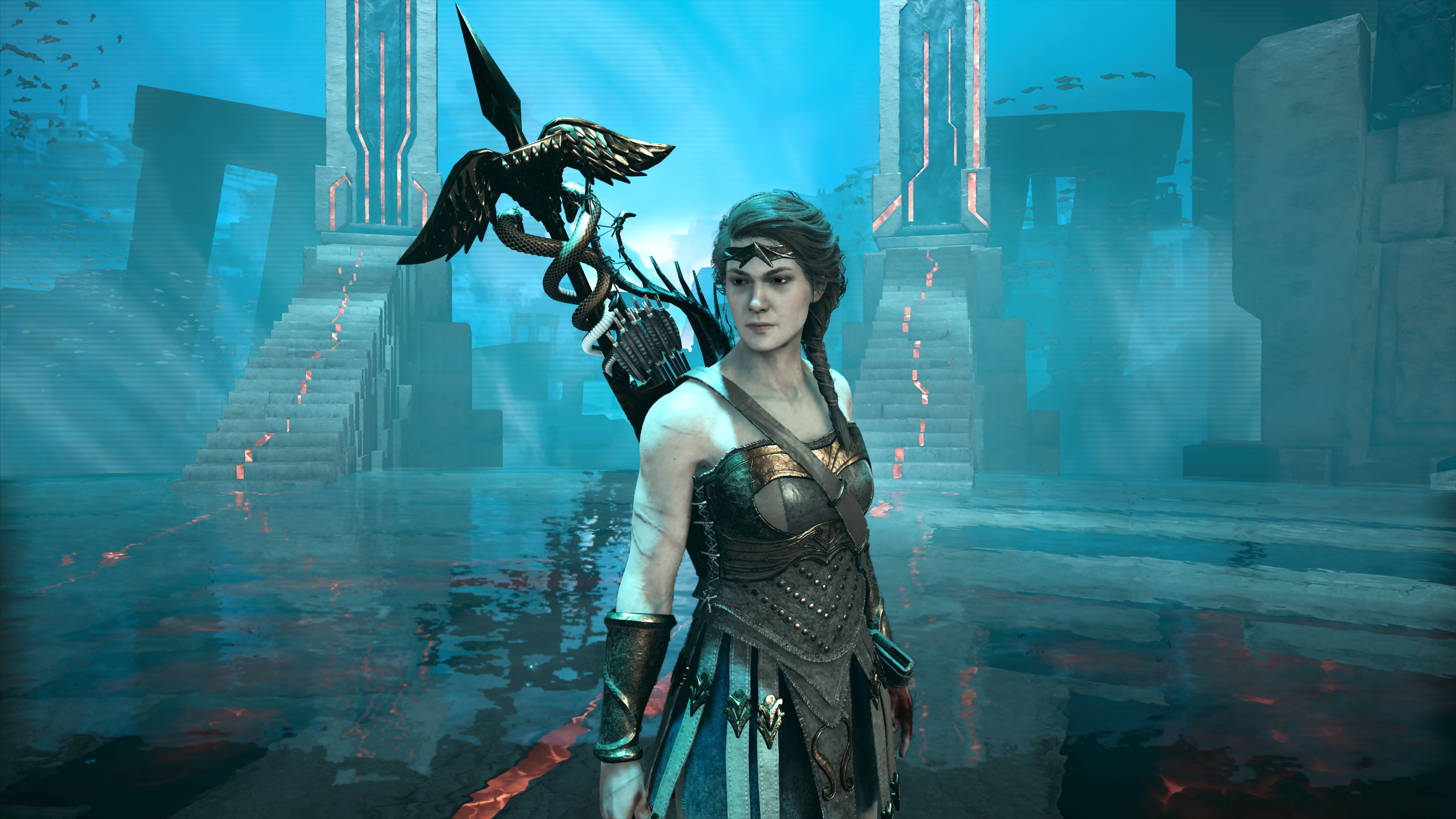 Assassins Creed Video Game Art Fantasy Art Fantasy Girl Amazon Warrior Girls Assassins Creed Odyssey Wallpaper:3840x2160