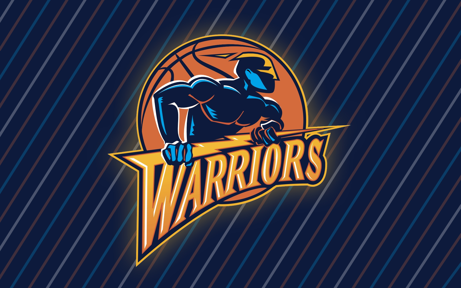GOLDEN STATE WARRIORS Nba Basketball retro logo Wallpaper HD / Desktop and Mobile Background