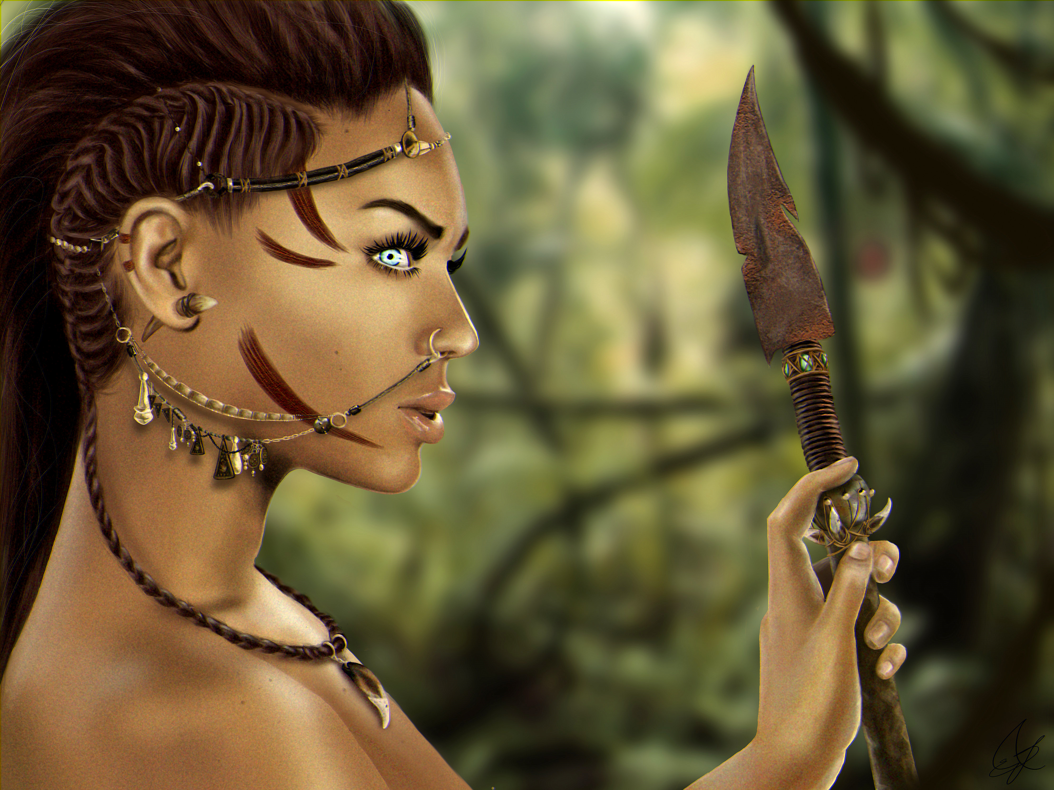 Fantasy Woman Warrior in Stunning 4K