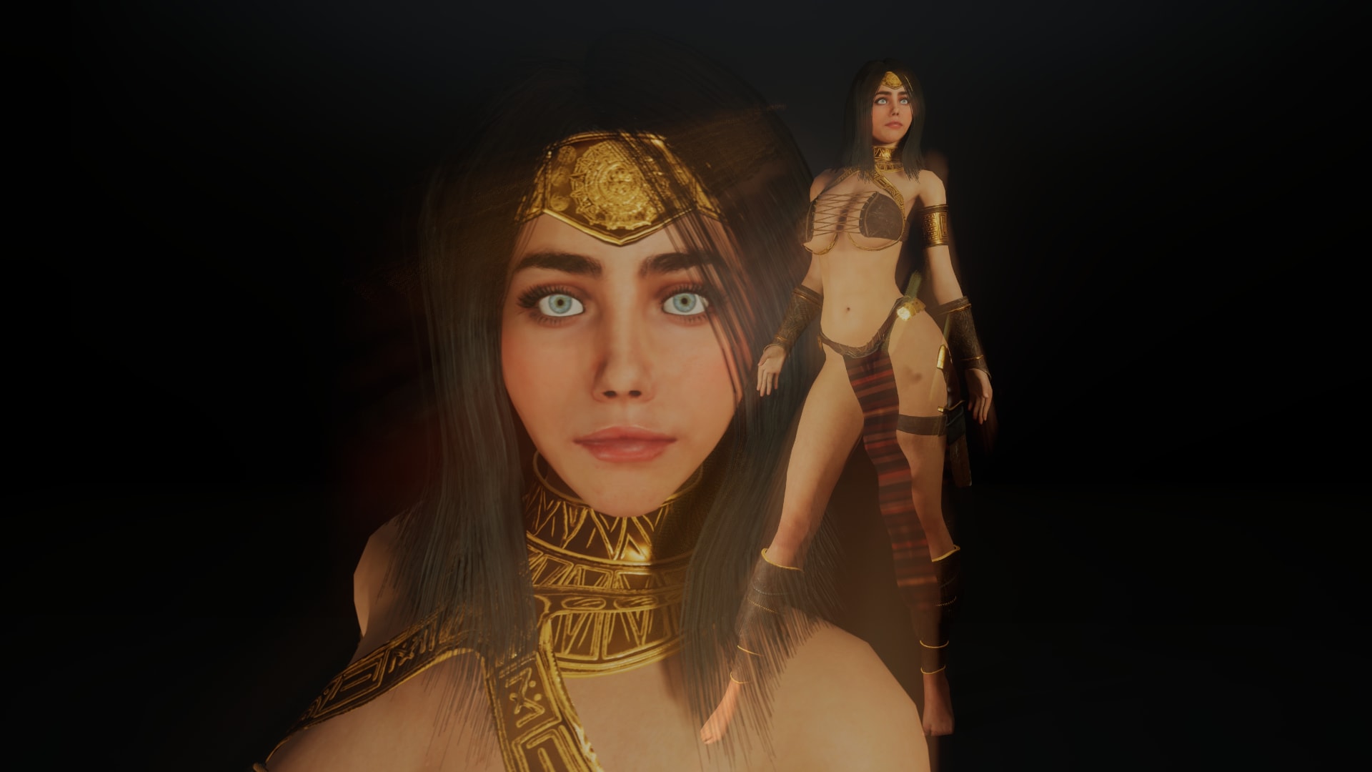 Amazonian warrior girl in Characters