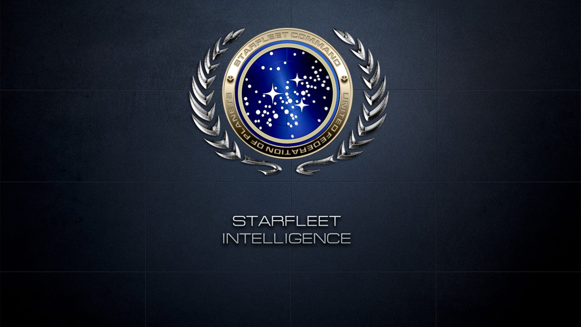 STARFLEET INTELLIGENCE. Insignia of the United Federation of Planets and alternative logo of the