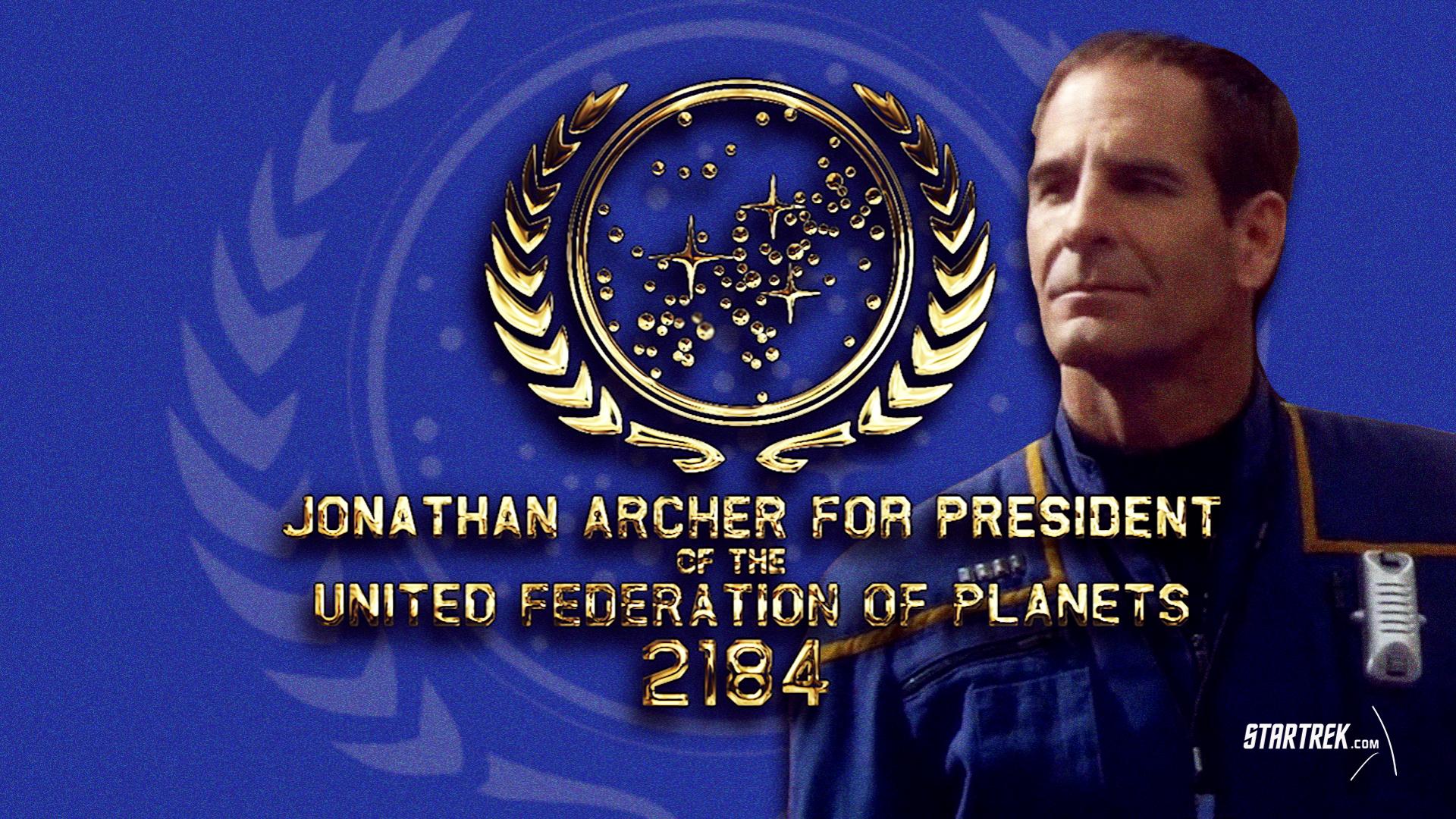 WATCH: The 2184 United Federation of Planets Presidential Nominee Jonathan Archer