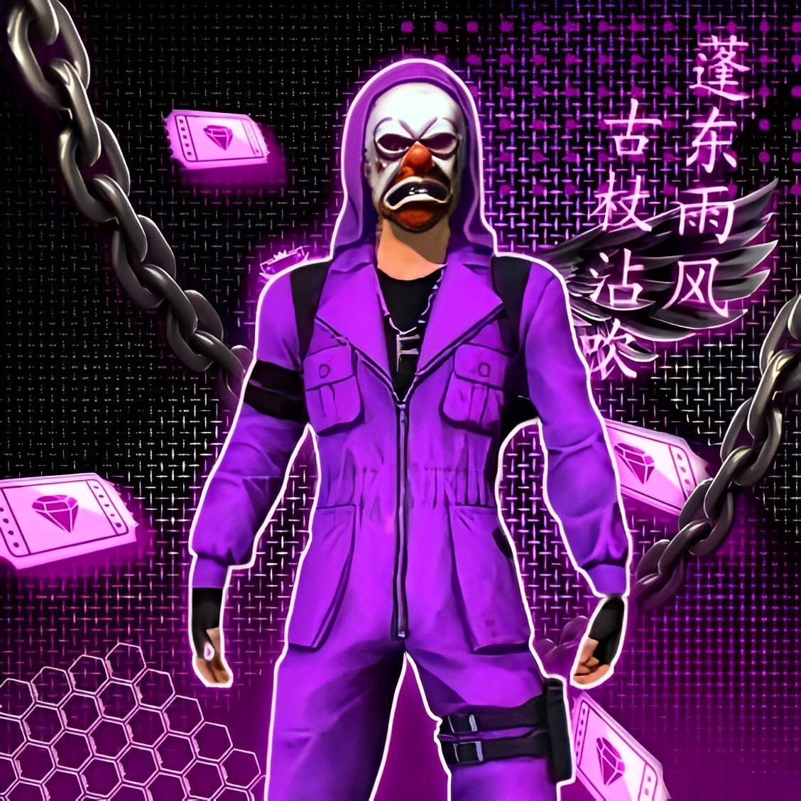 free fire purple criminal picture