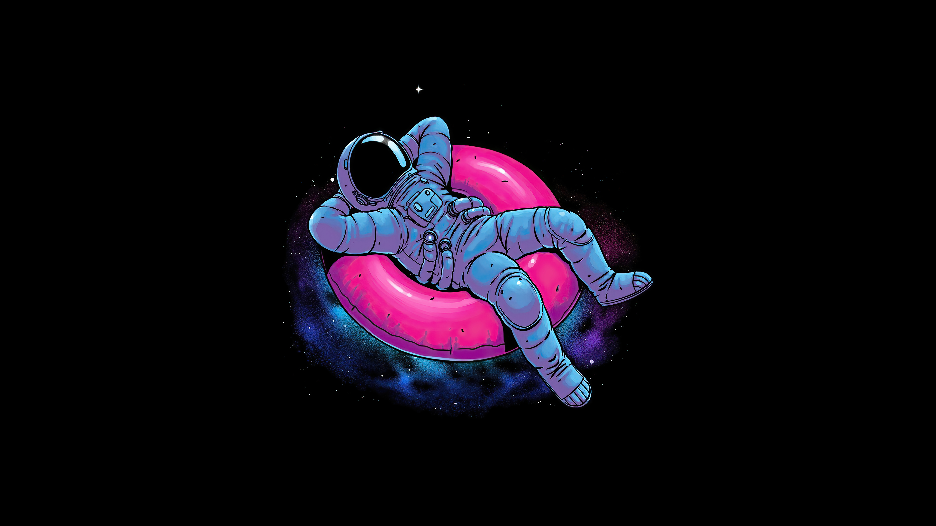Floating Astronaut HD wallpaper