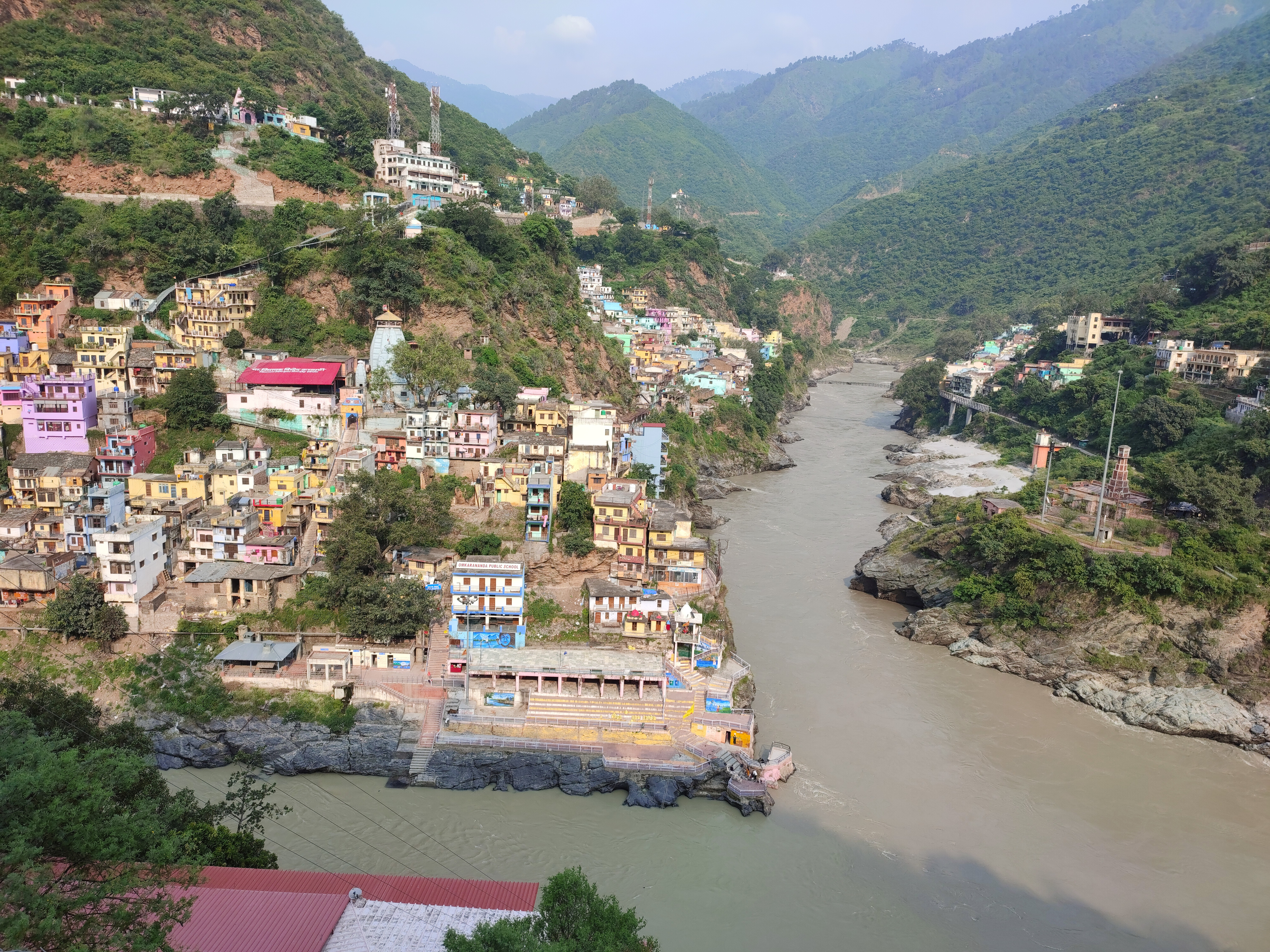 Aerial View of Devprayag, India · Free