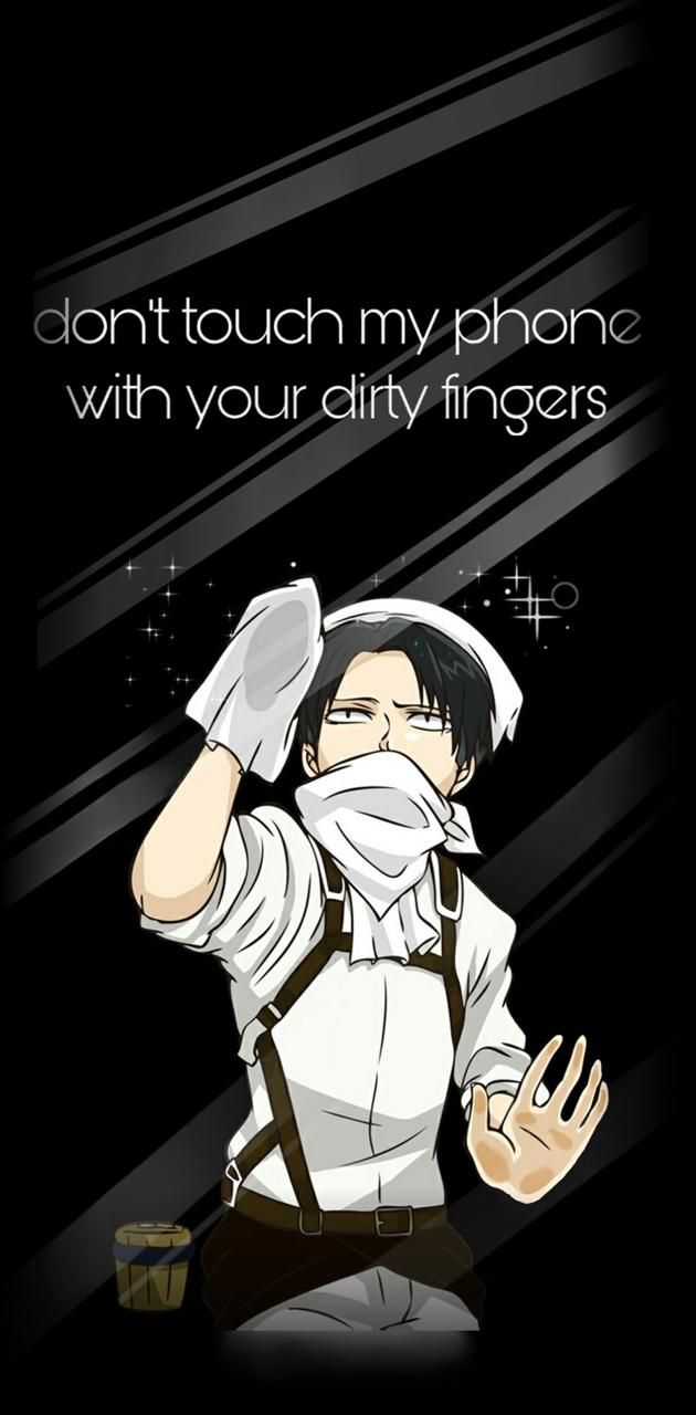 Levi cleaning wallpaper by TRAMONT7. Cute cartoon wallpaper, Anime lock screen wallpaper, Anime funny