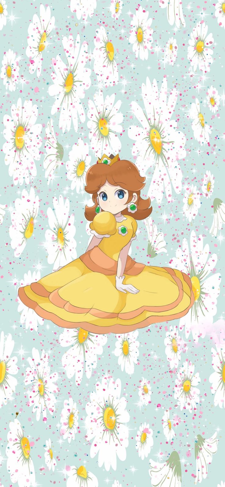 Nintendo Princess Daisy yellow aesthetic Phone Wallpaper. Princess daisy, Daisy wallpaper, Daisy drawing