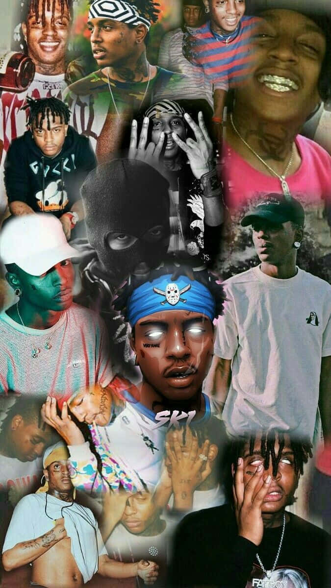 Download Rap Collage Ski Mask The Slump God Wallpaper