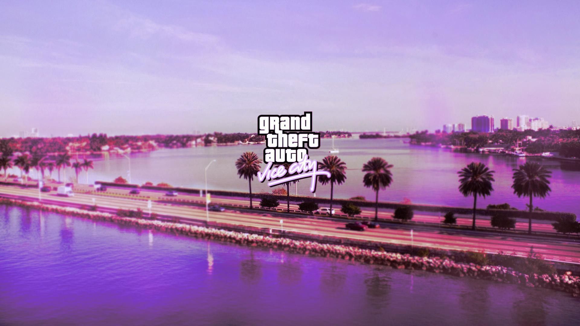 GTA Vice City Wallpaper I made for my friend 1920x1080. Gta, Papel de parede da cidade, Grand theft auto