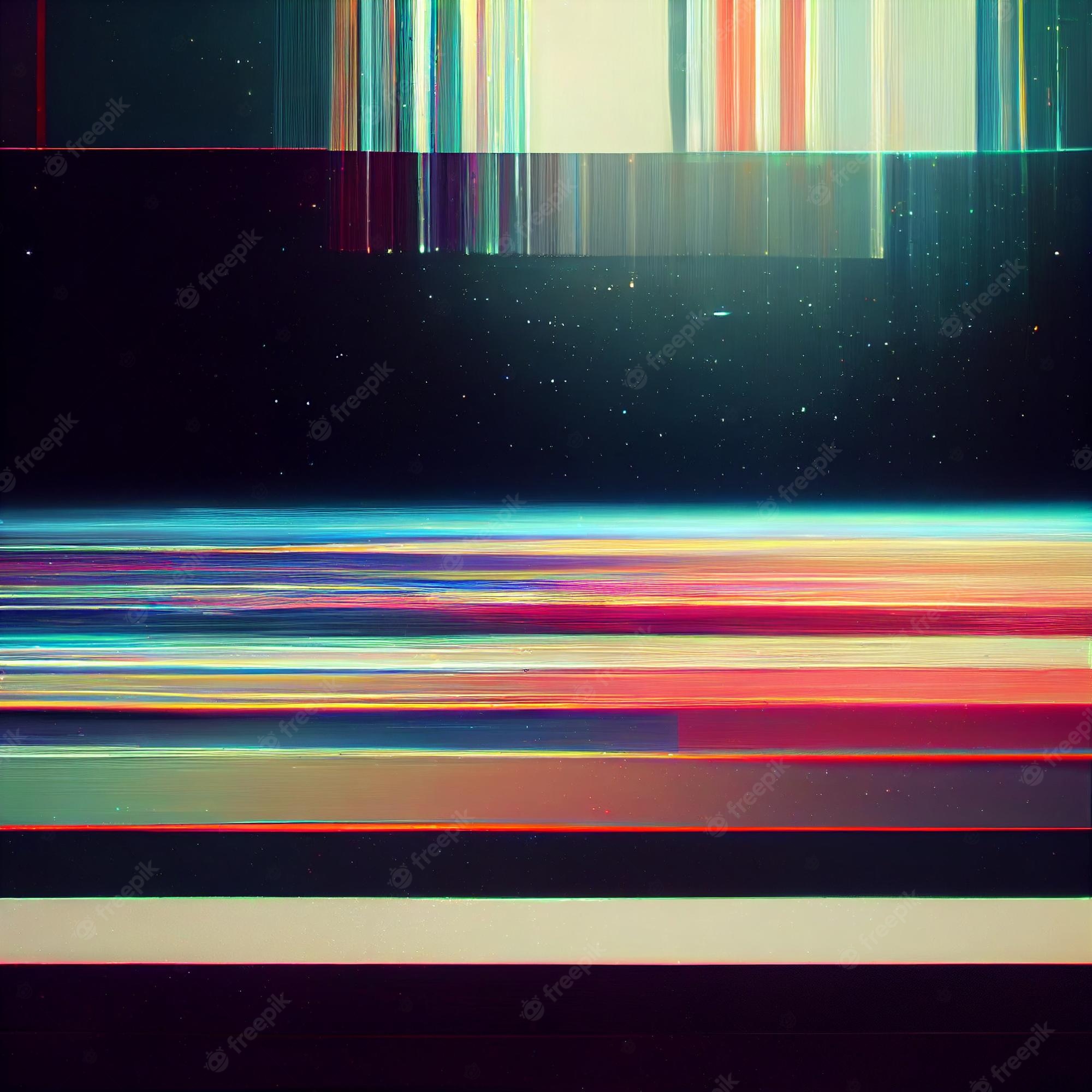 Premium Photo. Glitch background universe abstract glitchy space video wallpaper 4k