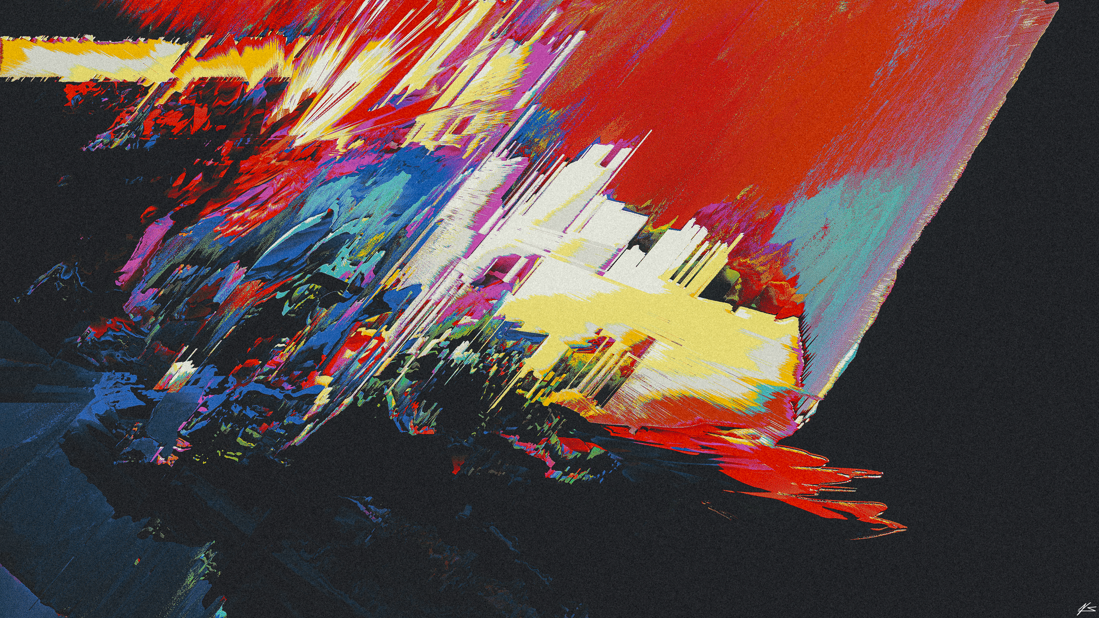 Artistic Glitch 4K Gallery HD Wallpaper
