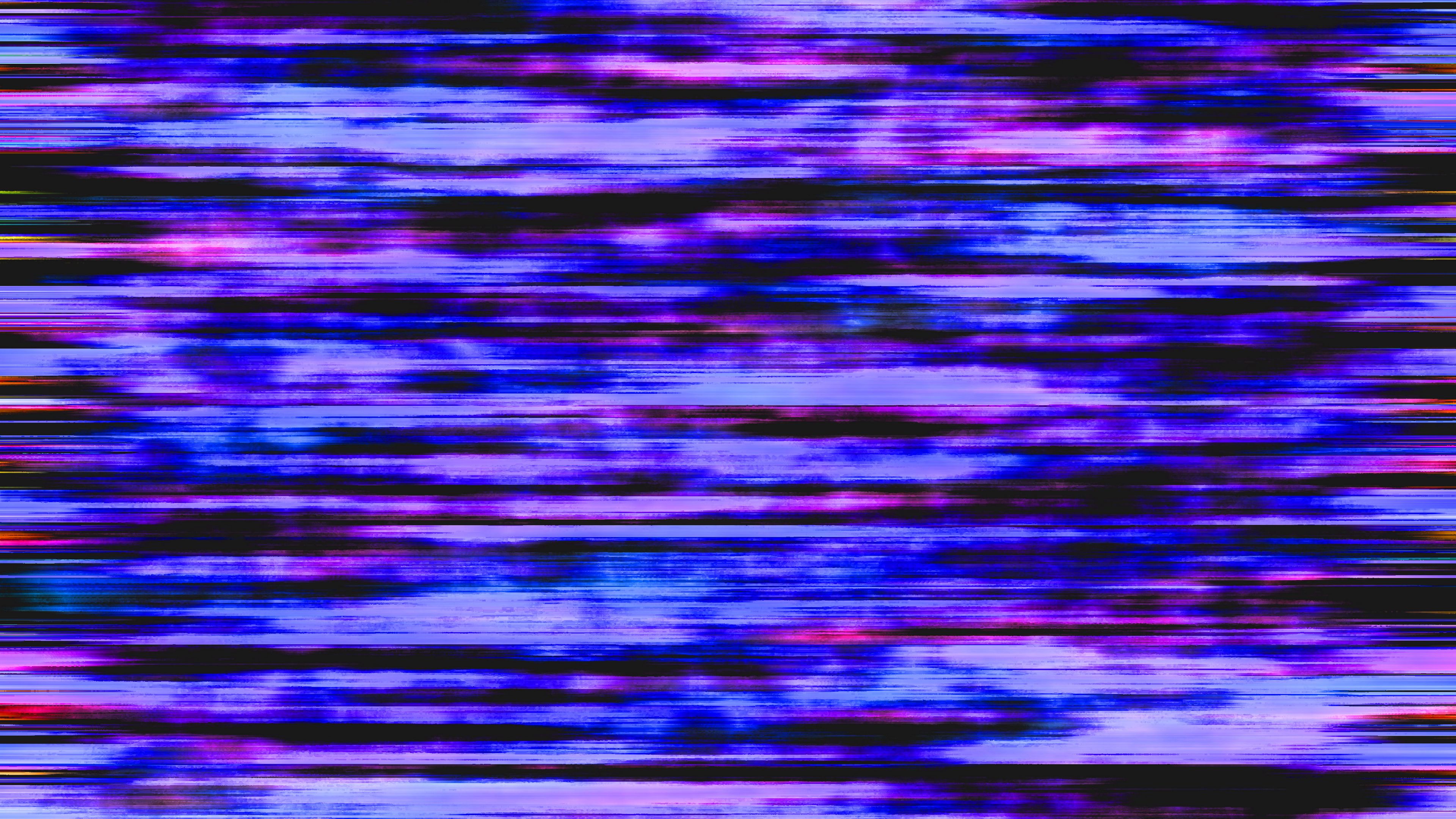 Download wallpaper 3840x2160 glitch, blur, distortion, spots, abstraction 4k uhd 16:9 HD background