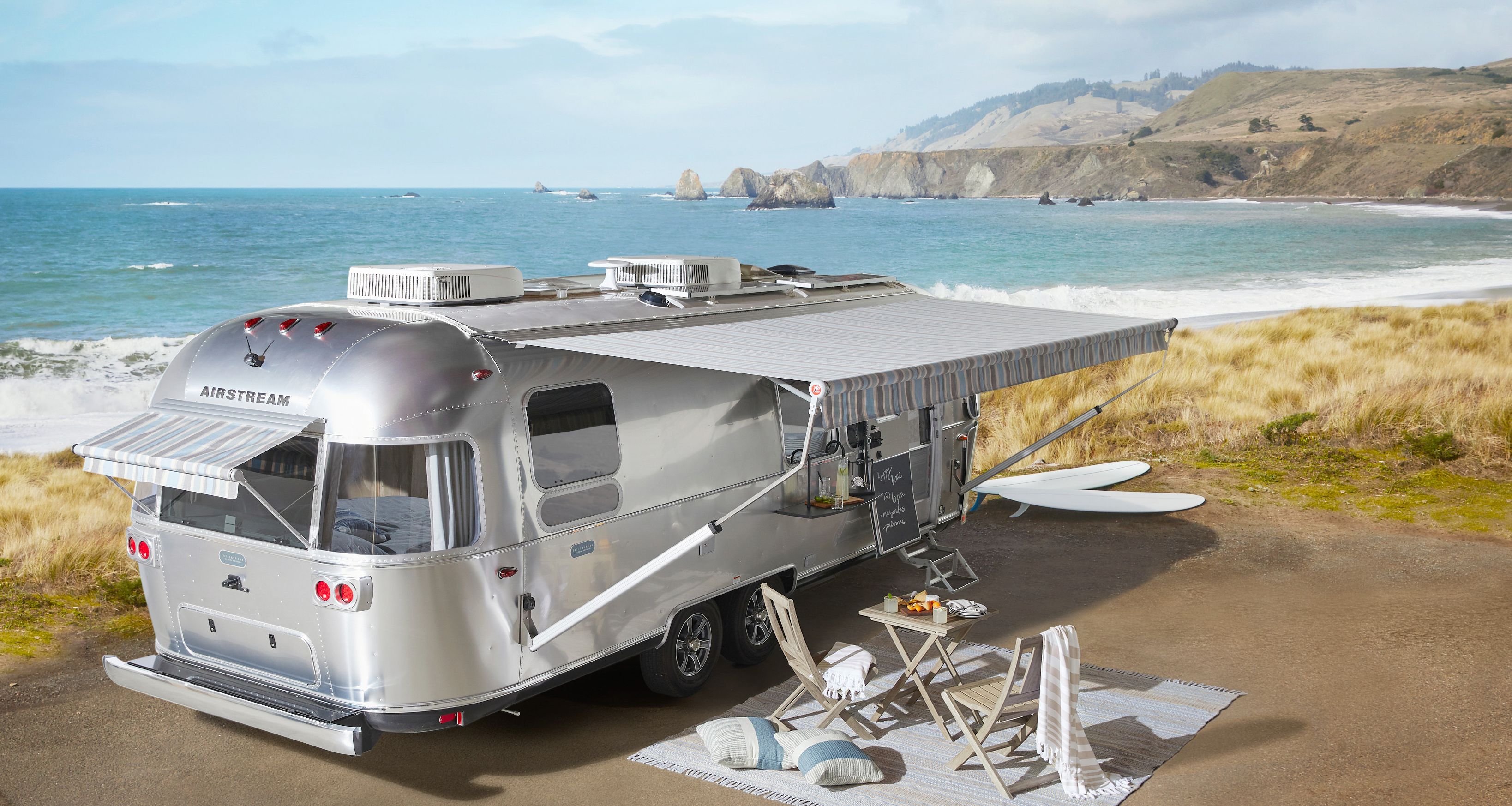 Airstream And Pottery Barn Launch Special Edition Camping Trailer