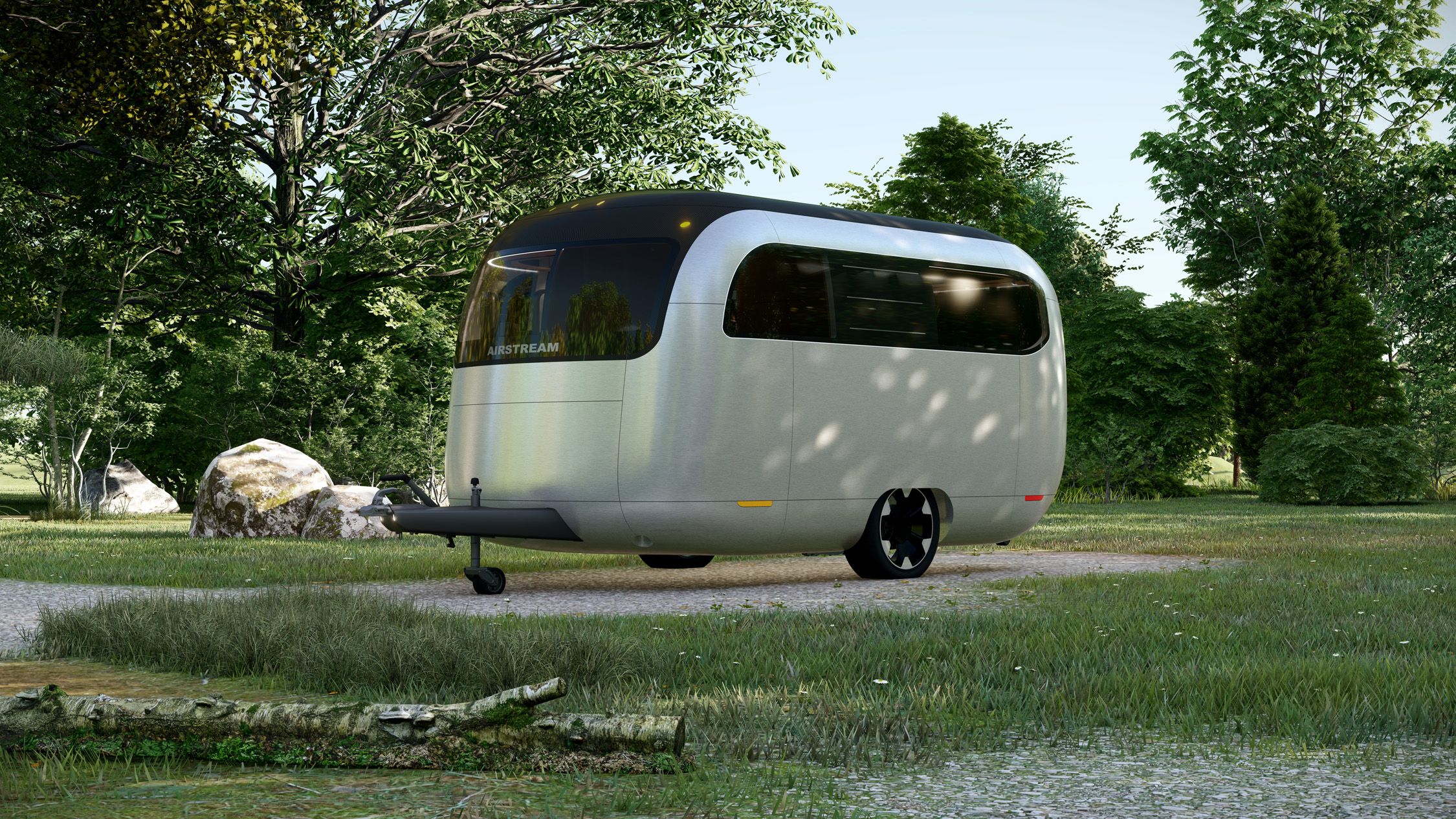 View Photo of Airstream and Porsche's Concept Camping Trailer
