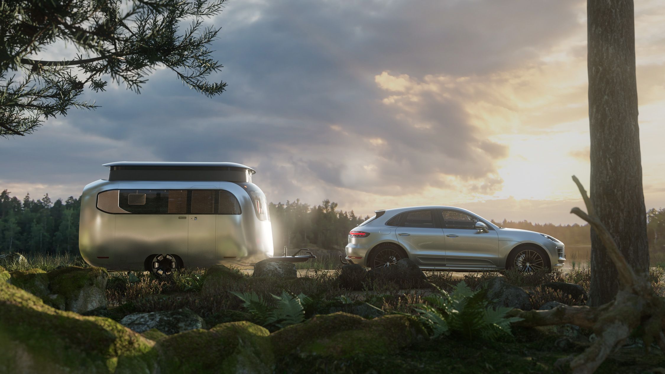 View Photo of Airstream and Porsche's Concept Camping Trailer