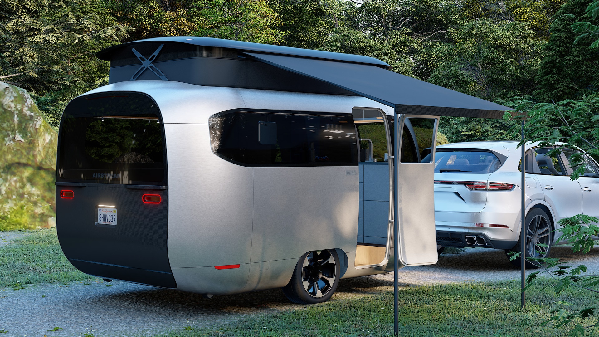 Modern Airstream Concept Ditches Rivets For Air Ride And A Pop Up Top