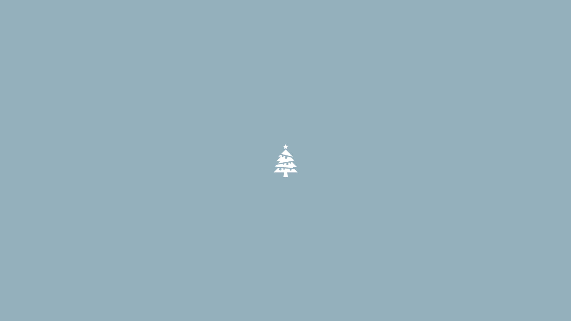 Download Simple Tiny White Christmas Tree IPad Wallpaper